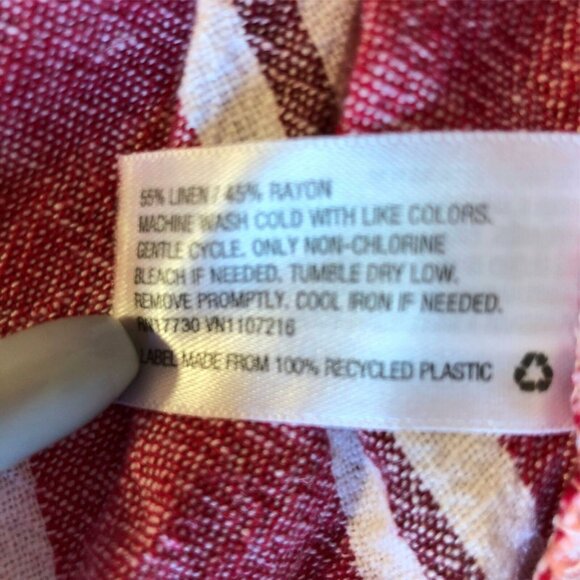 Universal Threads Pink Dress Sundress Womens M Stripes Ruffle Drawstring Cover U - Picture 5 of 9